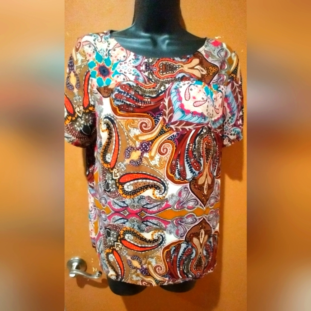 LS1 Veronicam. Short Sleeve Blose Shirt  S Small